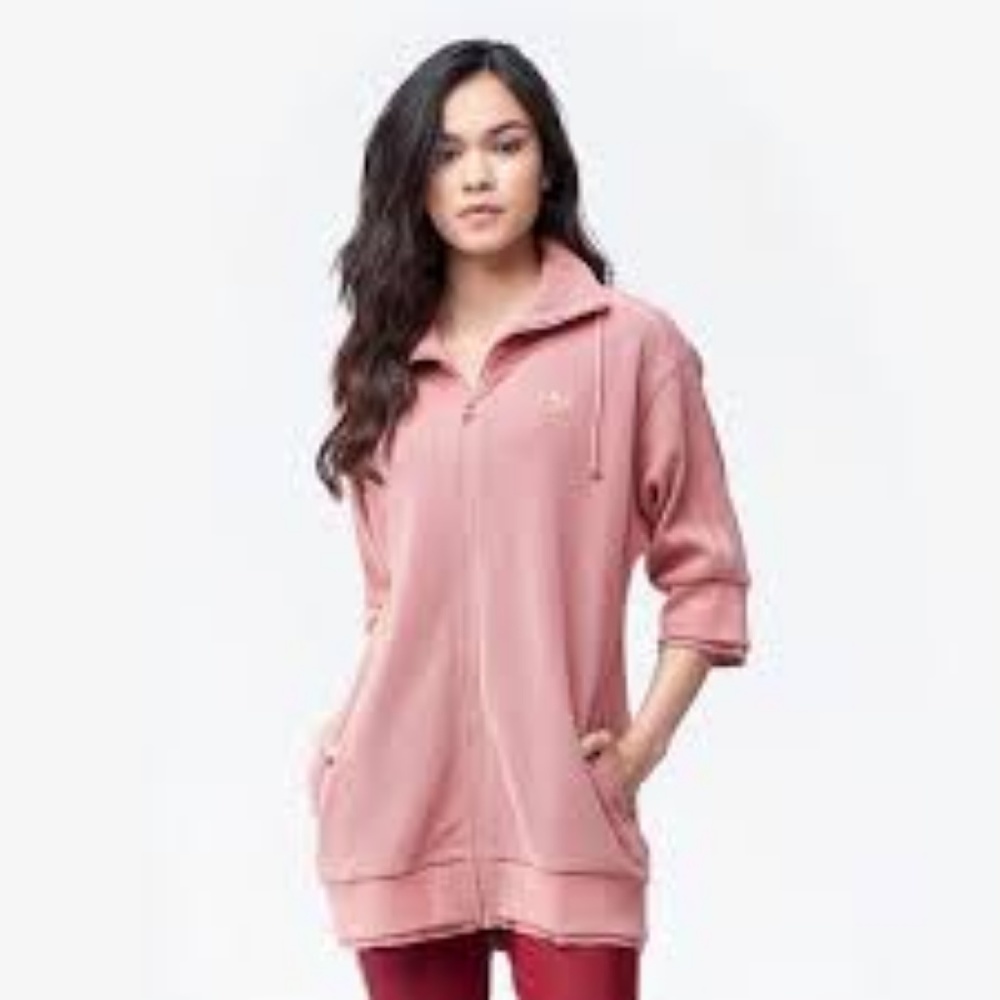 Adidas Tubular Raw Pink Track Top Jacket